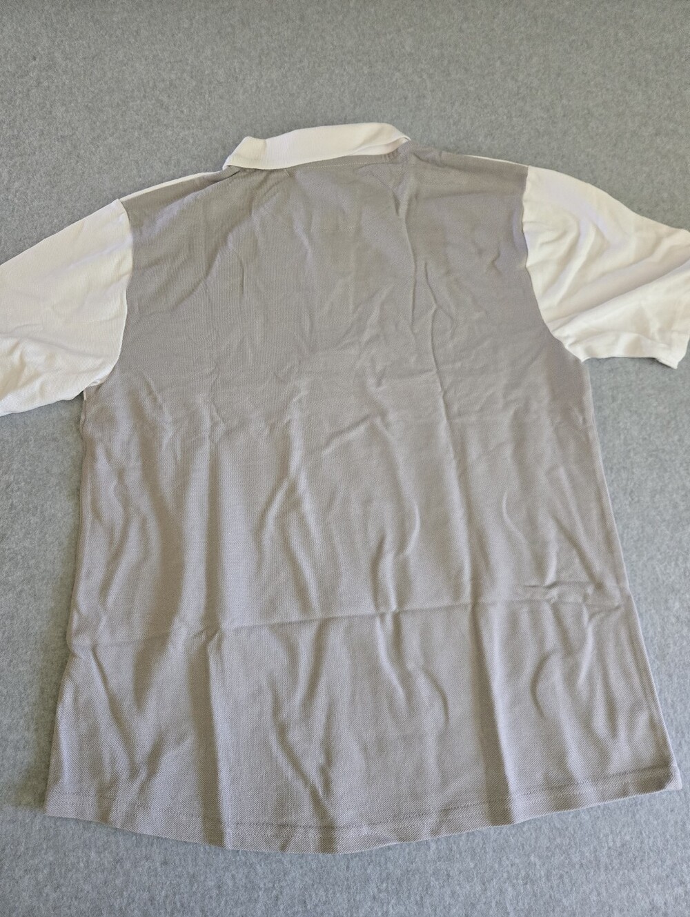 Men's Spyder Gray White Short Sleeve Polo Shirt NWT Size M - Picture 9 of 11